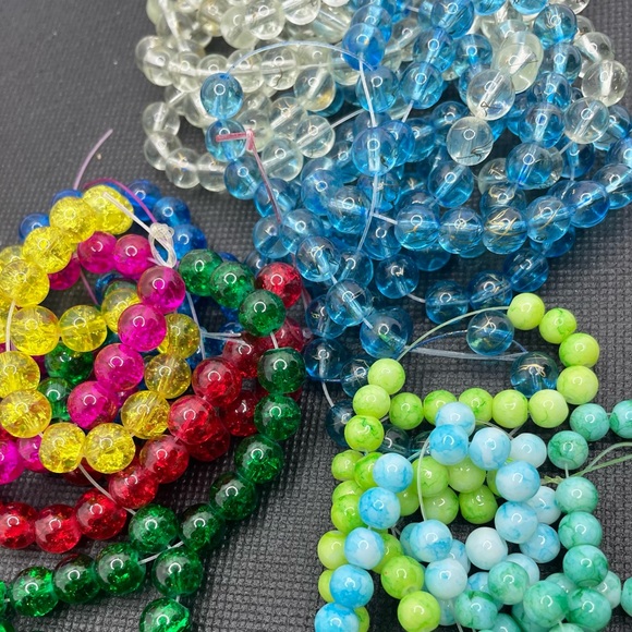 Lot of String Beads. Variety Set Multiple Color and Designs - Picture 3 of 10